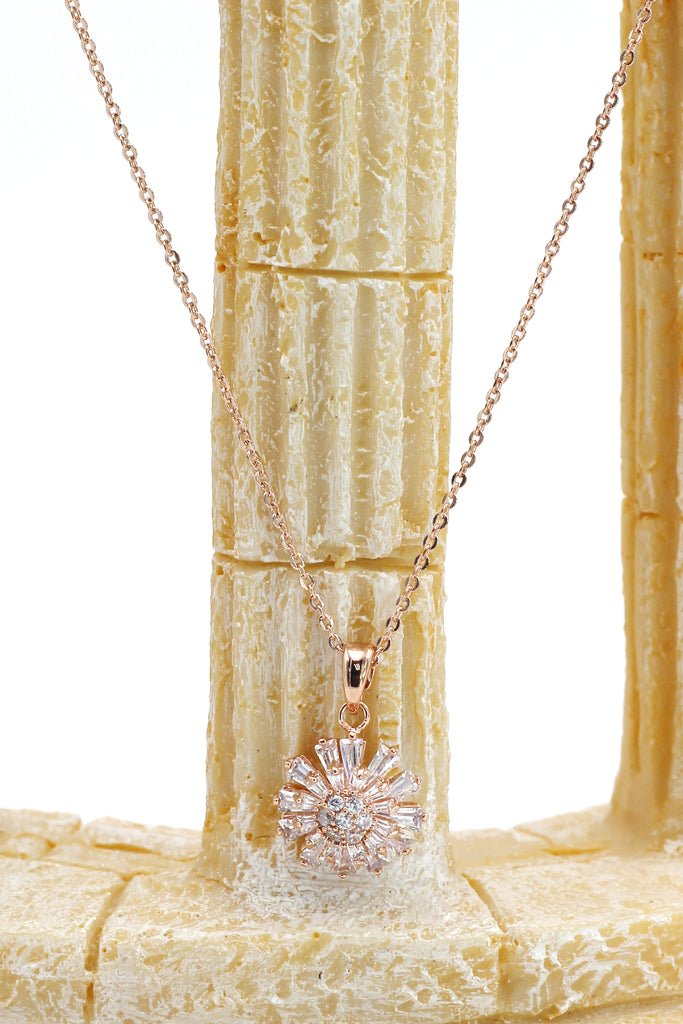 brilliant little sun crystal necklace