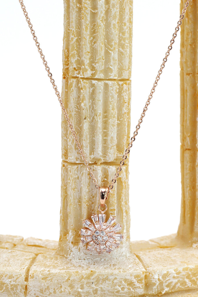 elegant necklace earrings crystal set