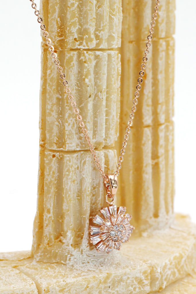 brilliant little sun crystal necklace