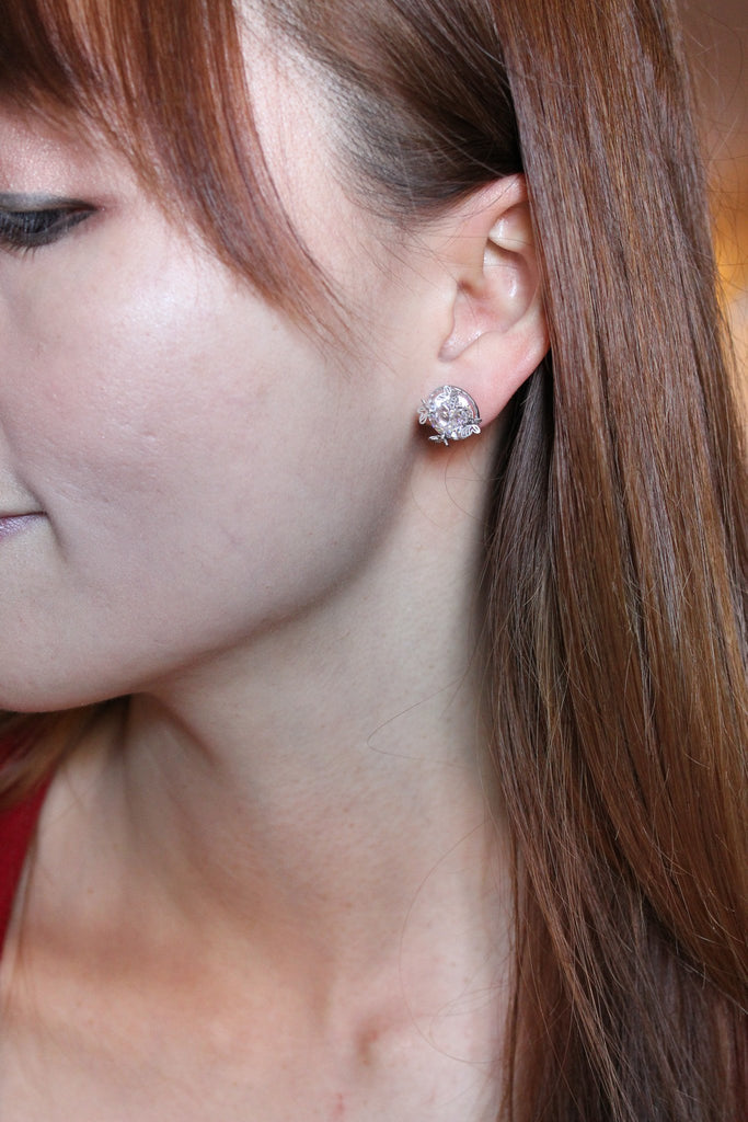 Mini Butterfly Crystal Earrings Bracelet Set