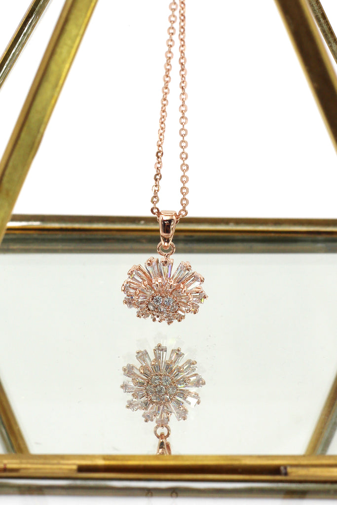 brilliant little sun crystal necklace