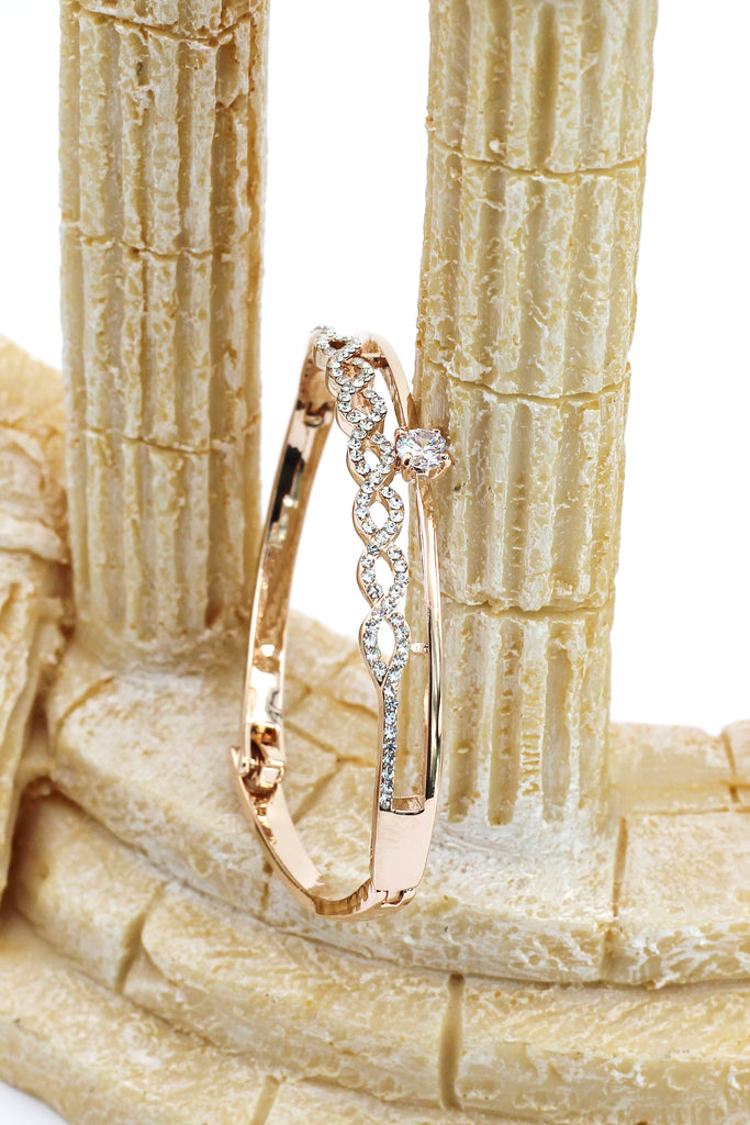 disposition wave circle crystal bracelet