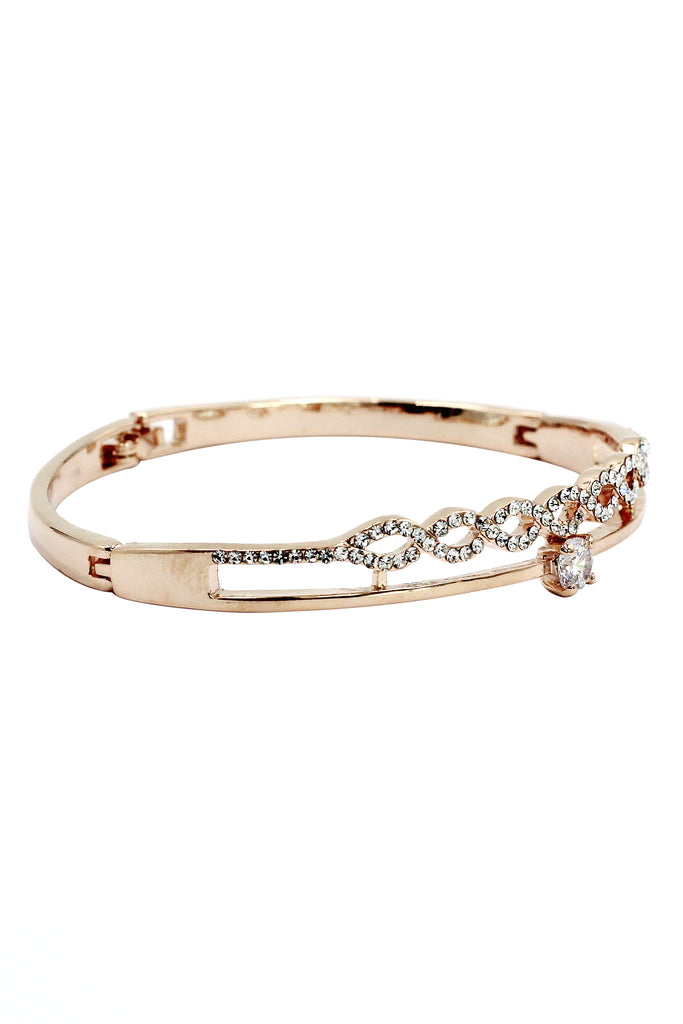 disposition wave circle crystal bracelet