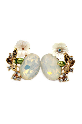 lovely flowers Crystal Earrings