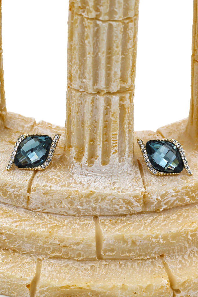 mystery crystal eye earrings