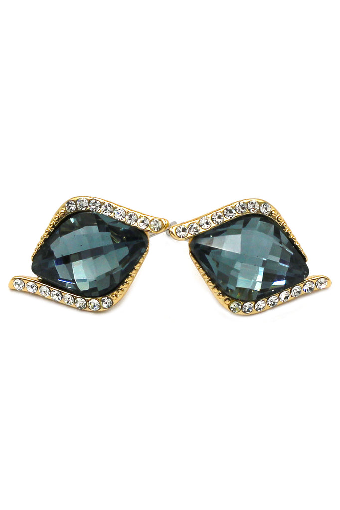 mystery crystal eye earrings