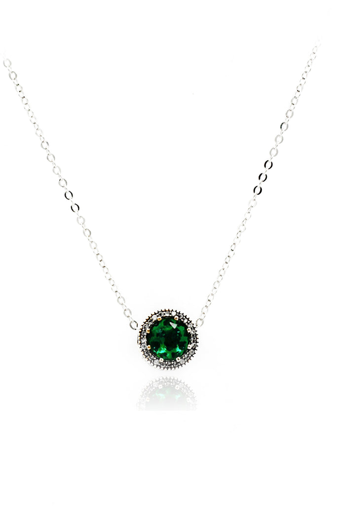 ocean heart crystal necklace