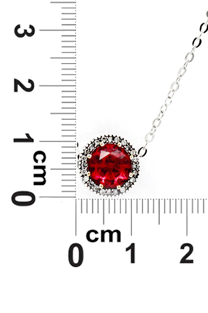 ocean heart crystal necklace