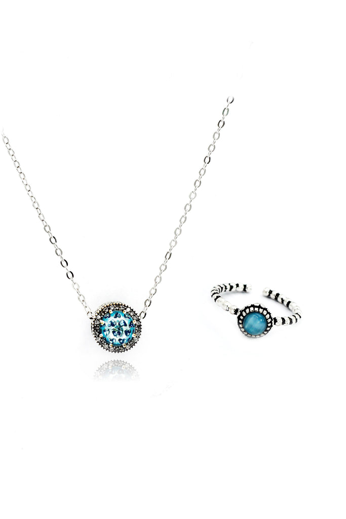 fashion joker ring necklace set