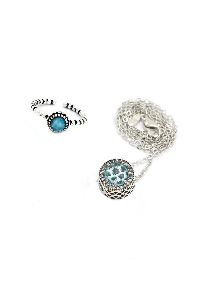 fashion joker ring necklace set