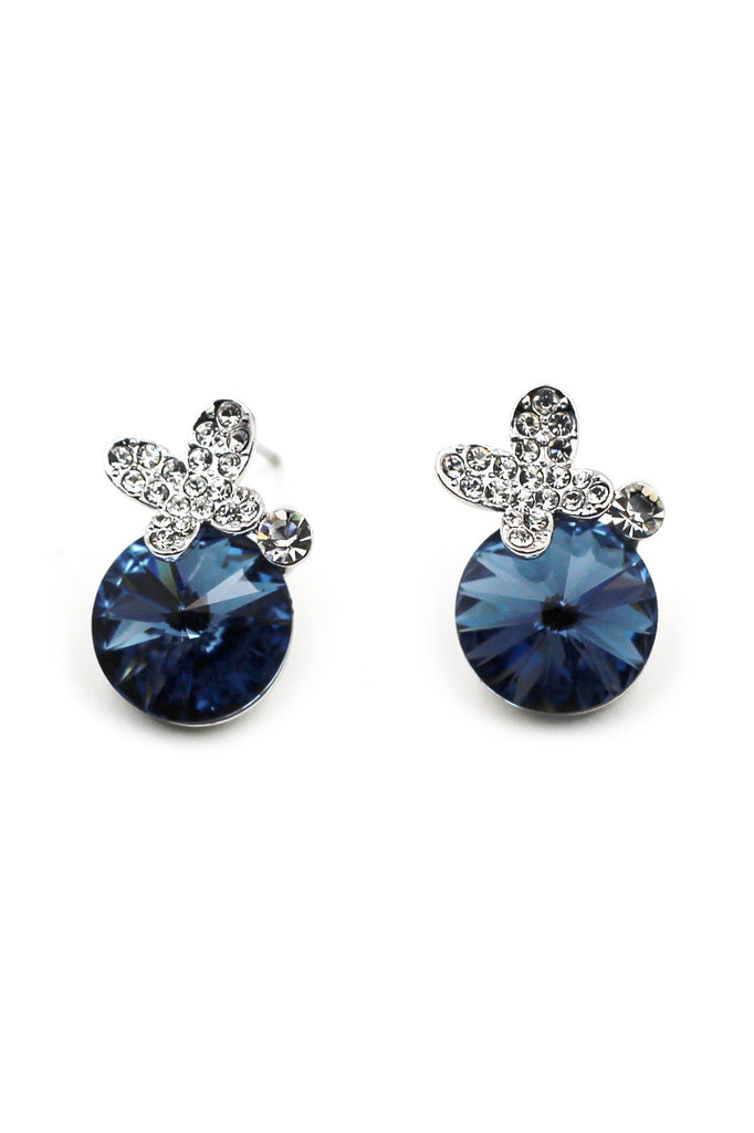 beautiful crystal earrings necklace set