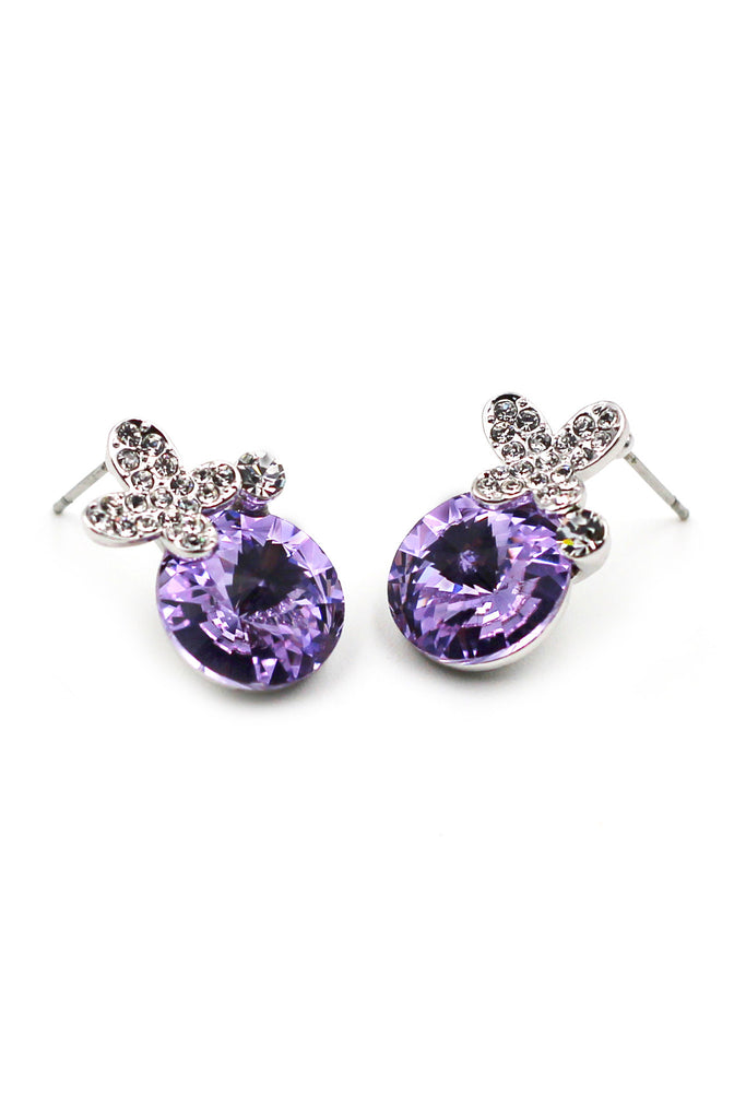 lovely flowers Crystal Earrings