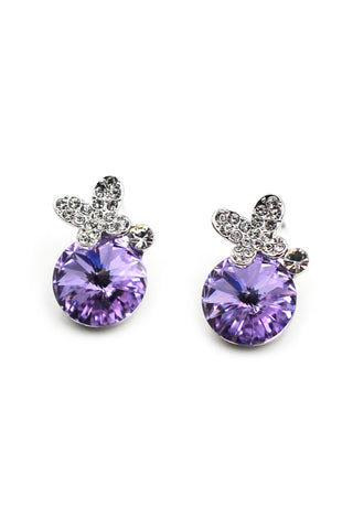 Rhombic crystal earrings