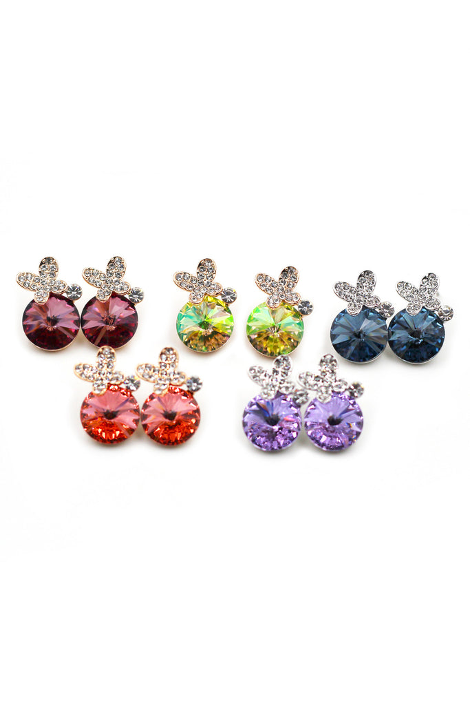 lovely flowers Crystal Earrings