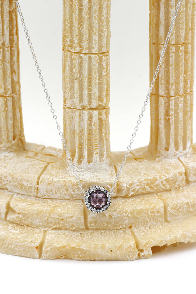 ocean heart crystal necklace