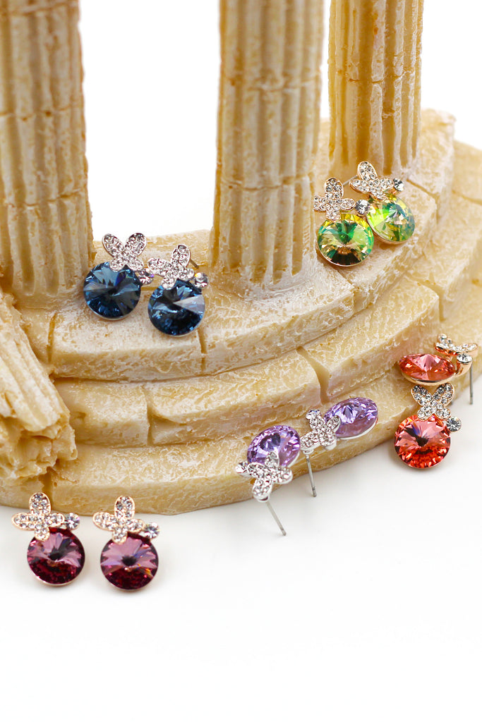 lovely flowers Crystal Earrings