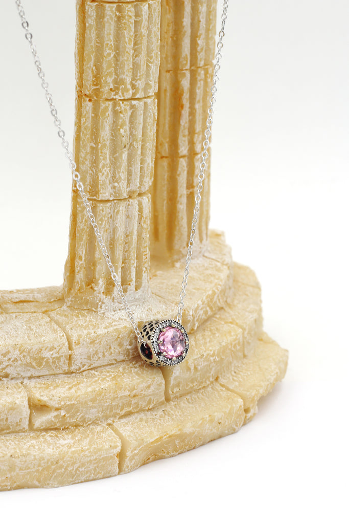 ocean heart crystal necklace