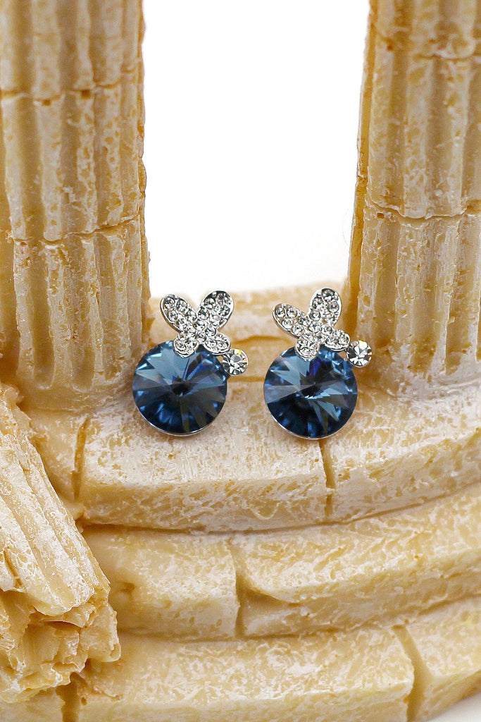 beautiful crystal earrings necklace set