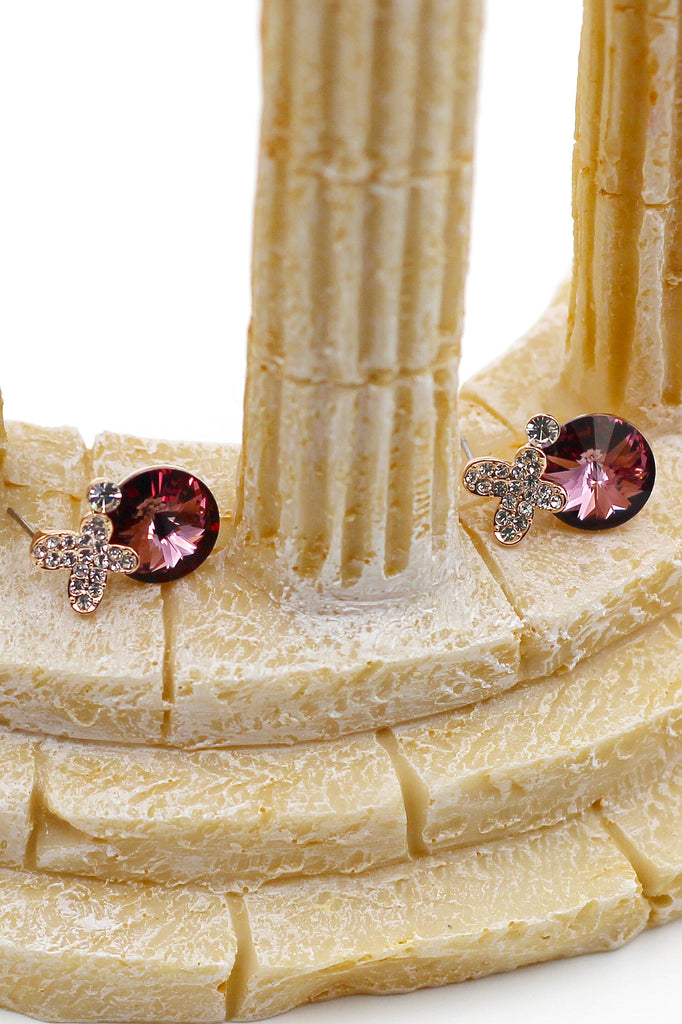 lovely flowers Crystal Earrings