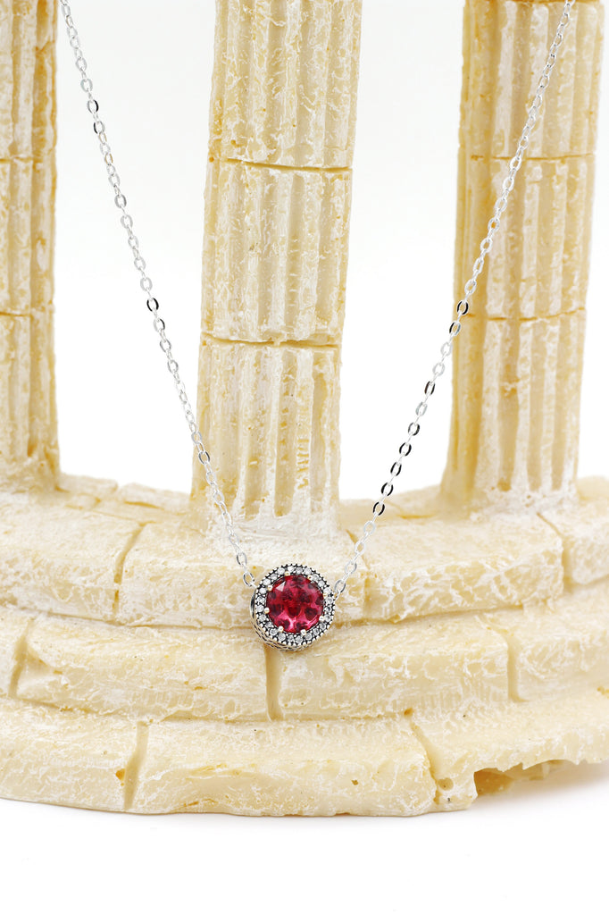 red crystal earrings necklace set