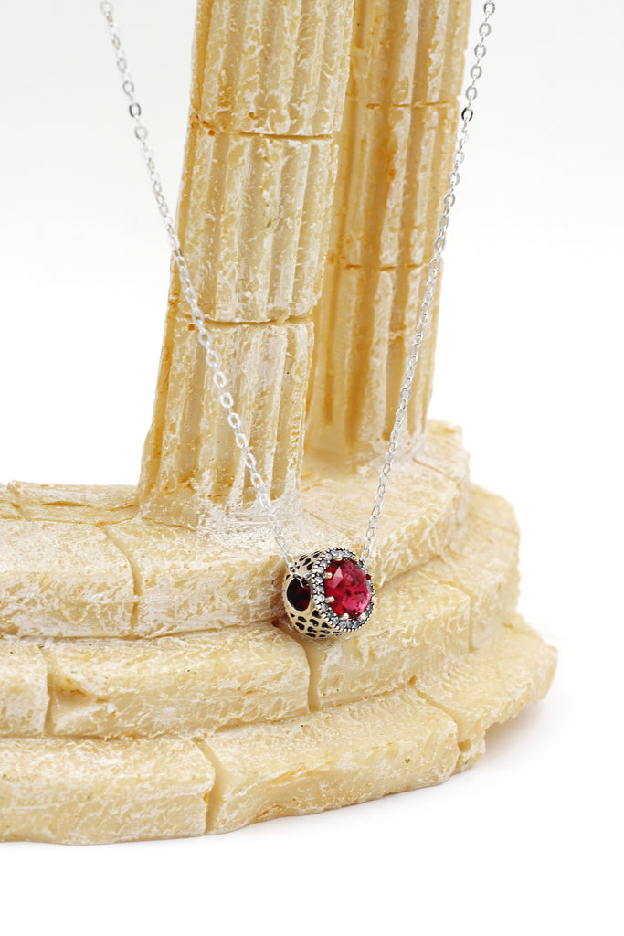 ocean heart crystal necklace