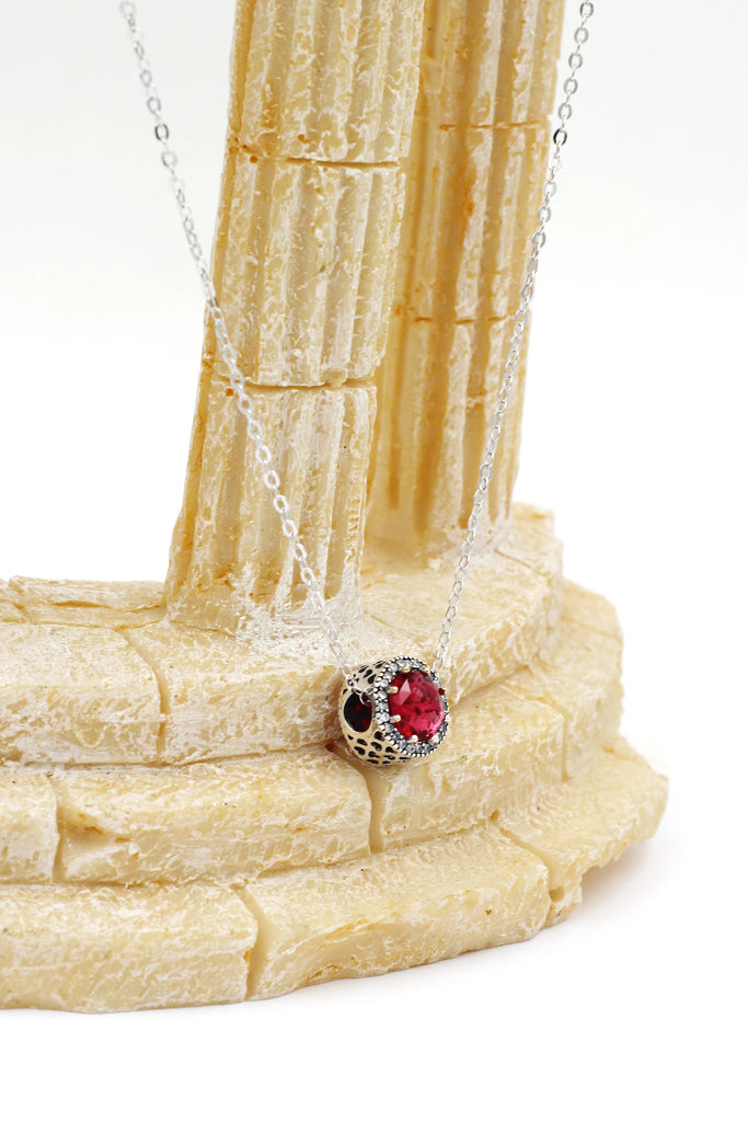 temperament crystal necklace ring set