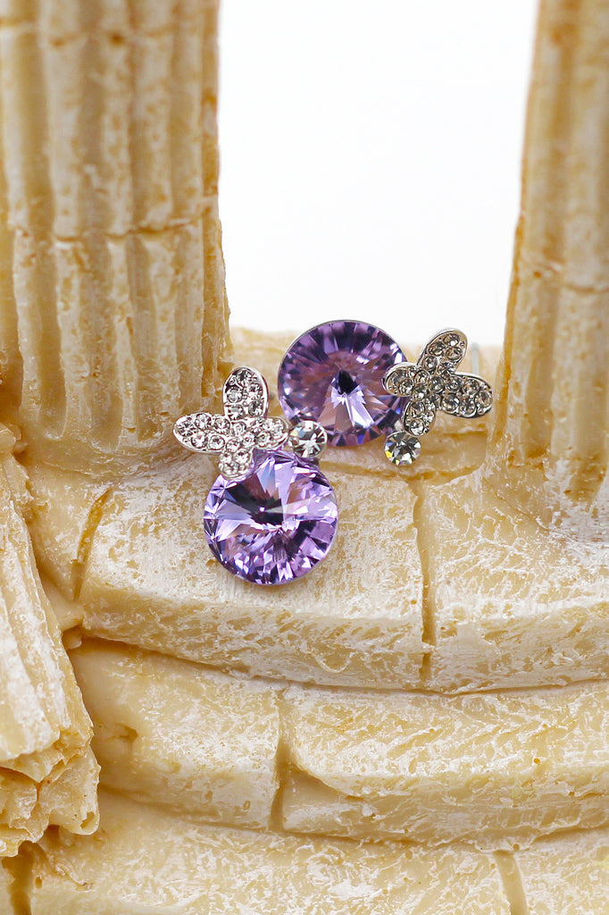 lovely flowers Crystal Earrings