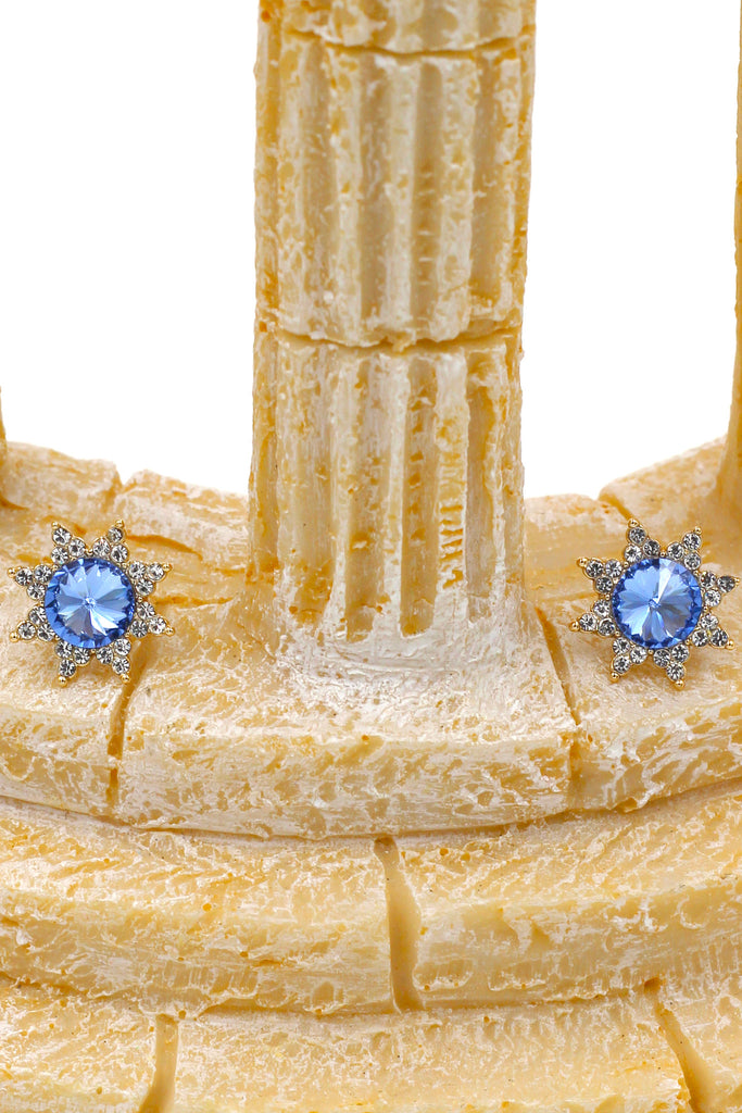 cabinet crystal sun earrings