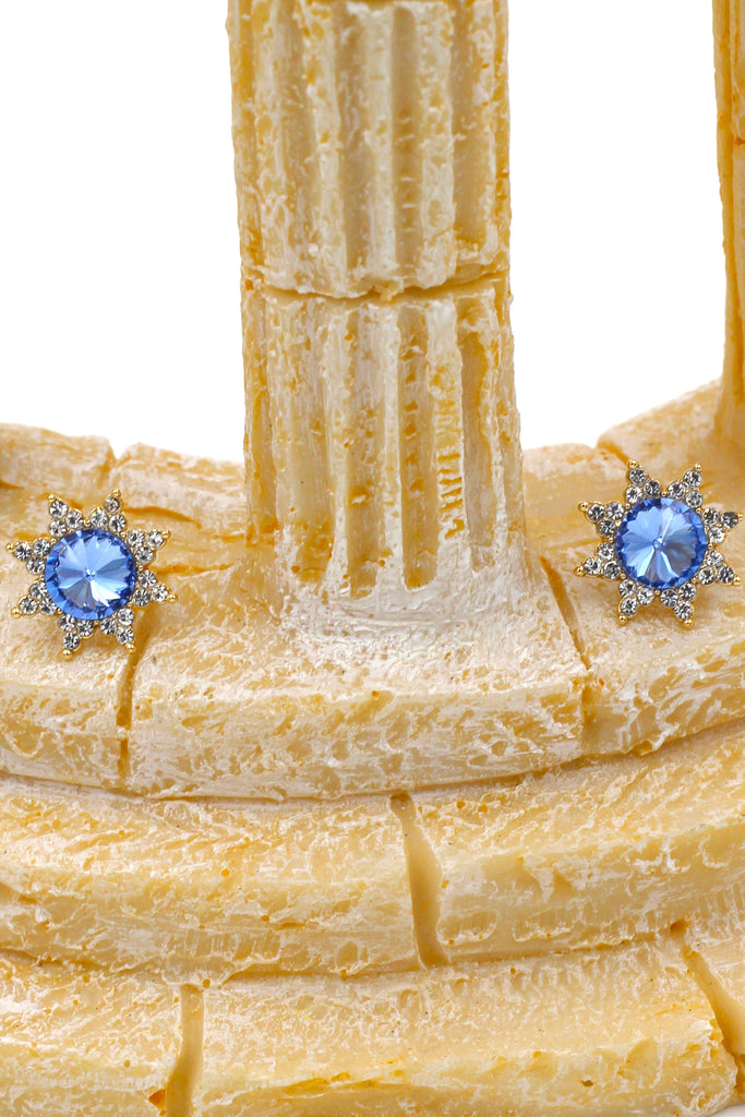 cabinet crystal sun earrings