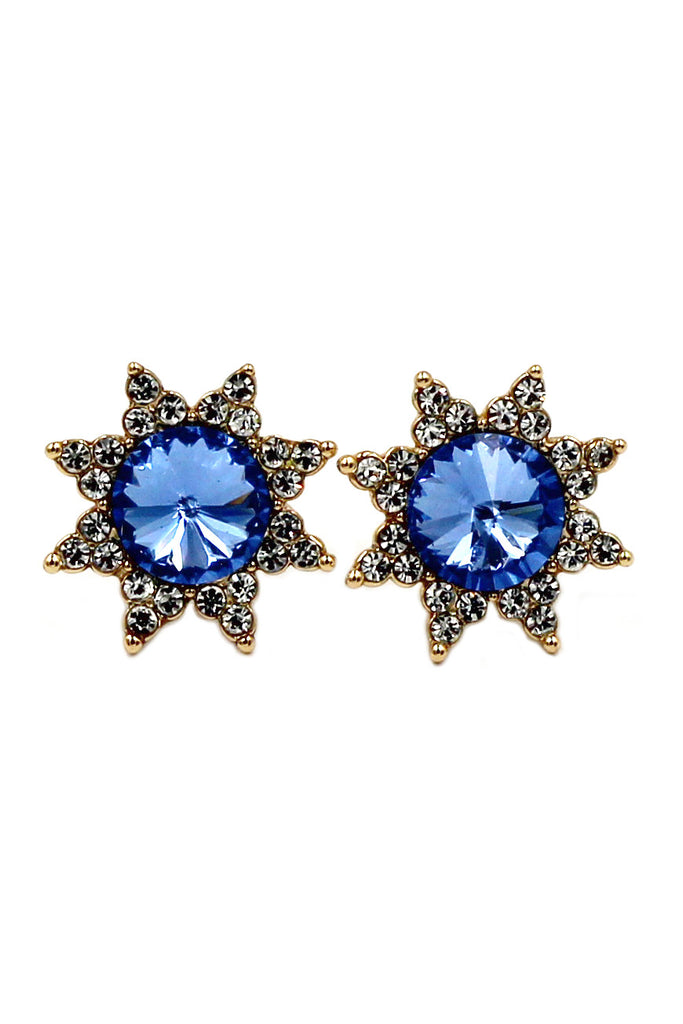 cabinet crystal sun earrings