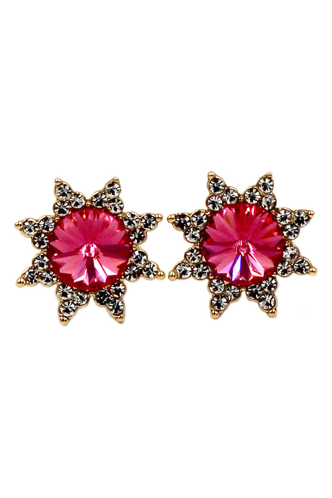 cabinet crystal sun earrings