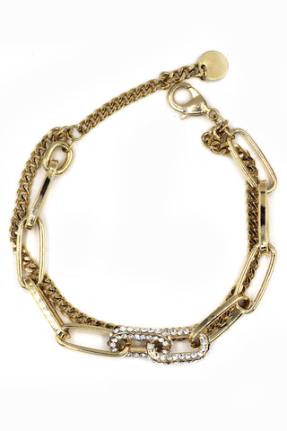 shiny charm crystal bracelet