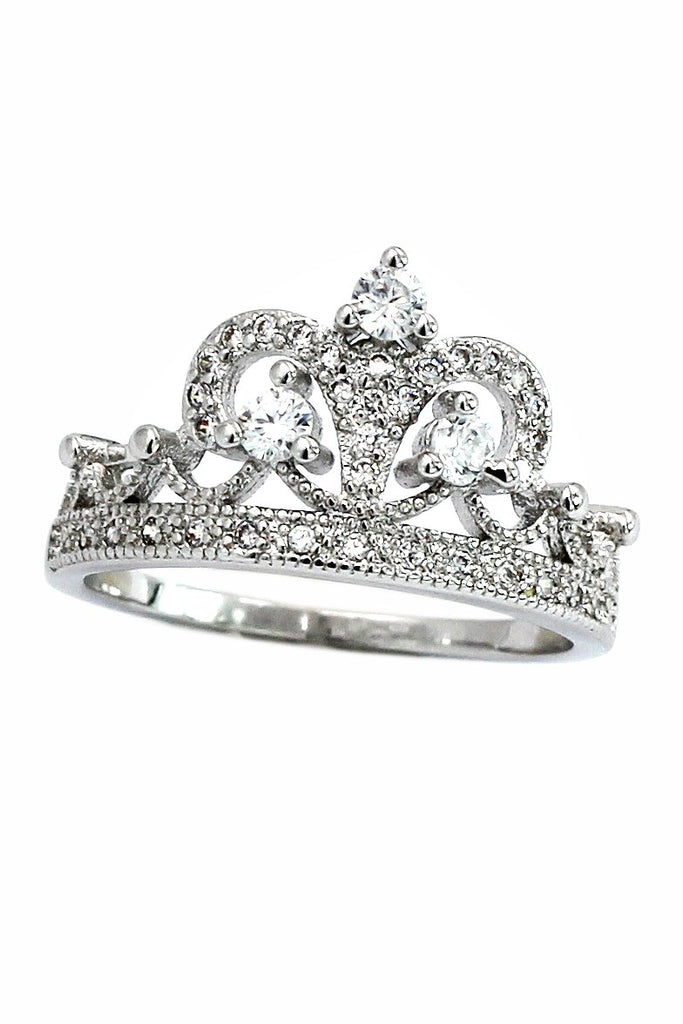 Crown Ring Key Necklace Set