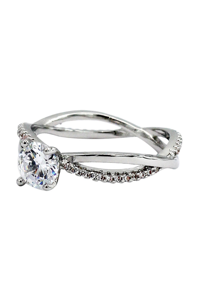 fashion cabinet intersect crystal ring