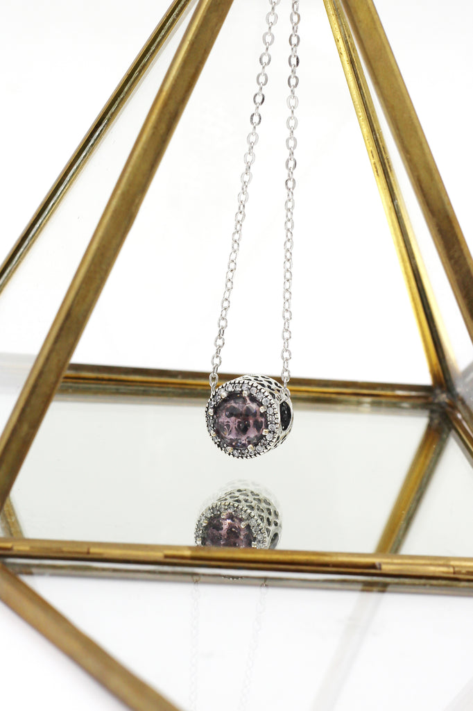 ocean heart crystal necklace