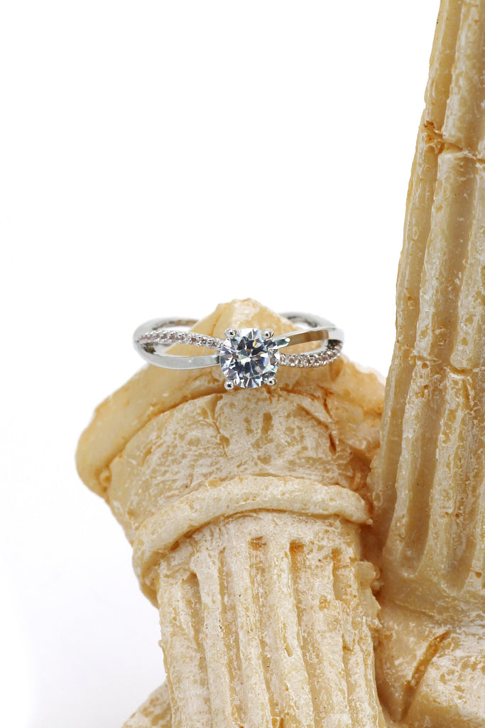 fashion cabinet intersect crystal ring