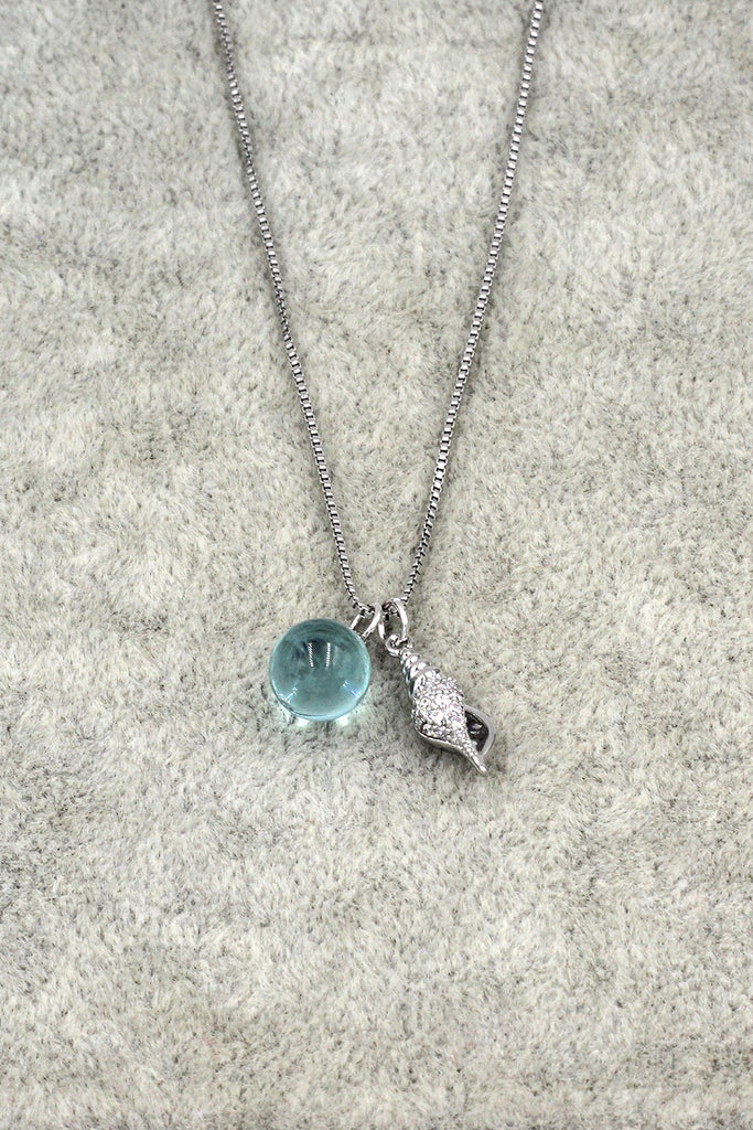 Fashion Planet Conch Necklace Earrings Set