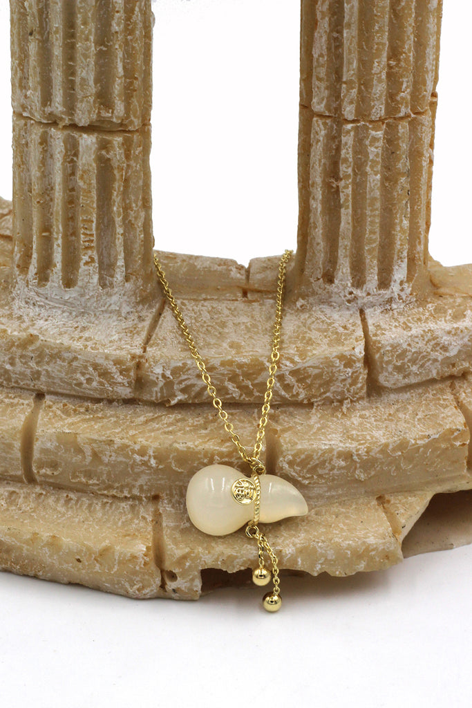 Fashion simple small gourd gold necklace