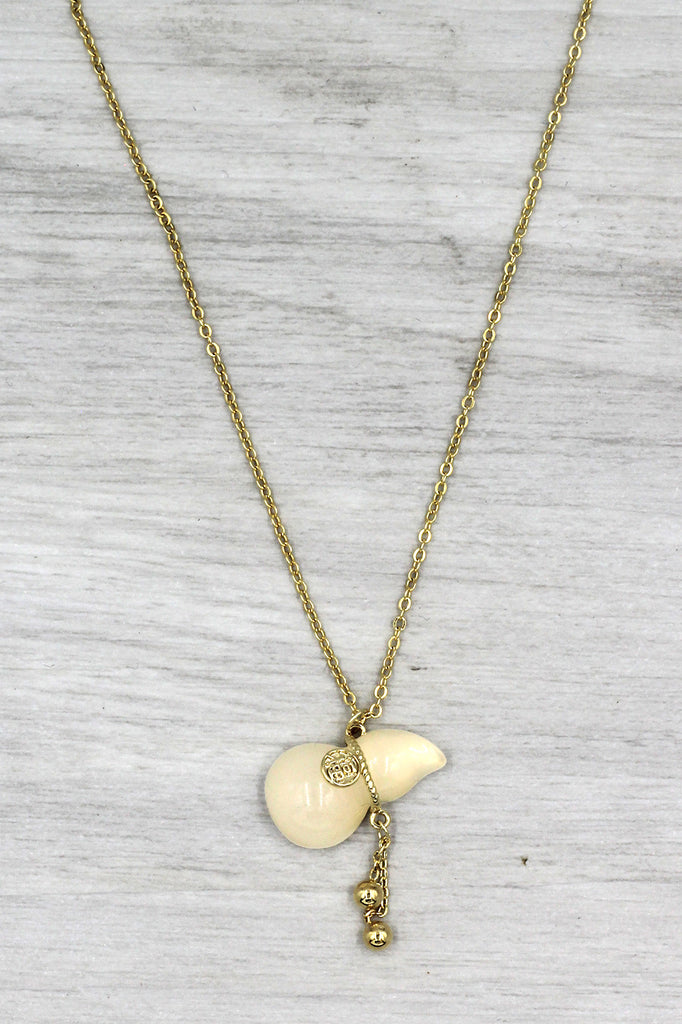 Fashion simple small gourd gold necklace