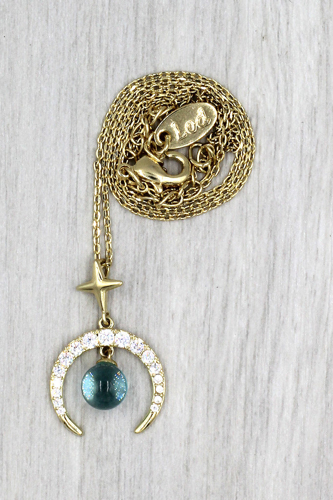 Fashion Fantasy Planet Necklace Earrings Set