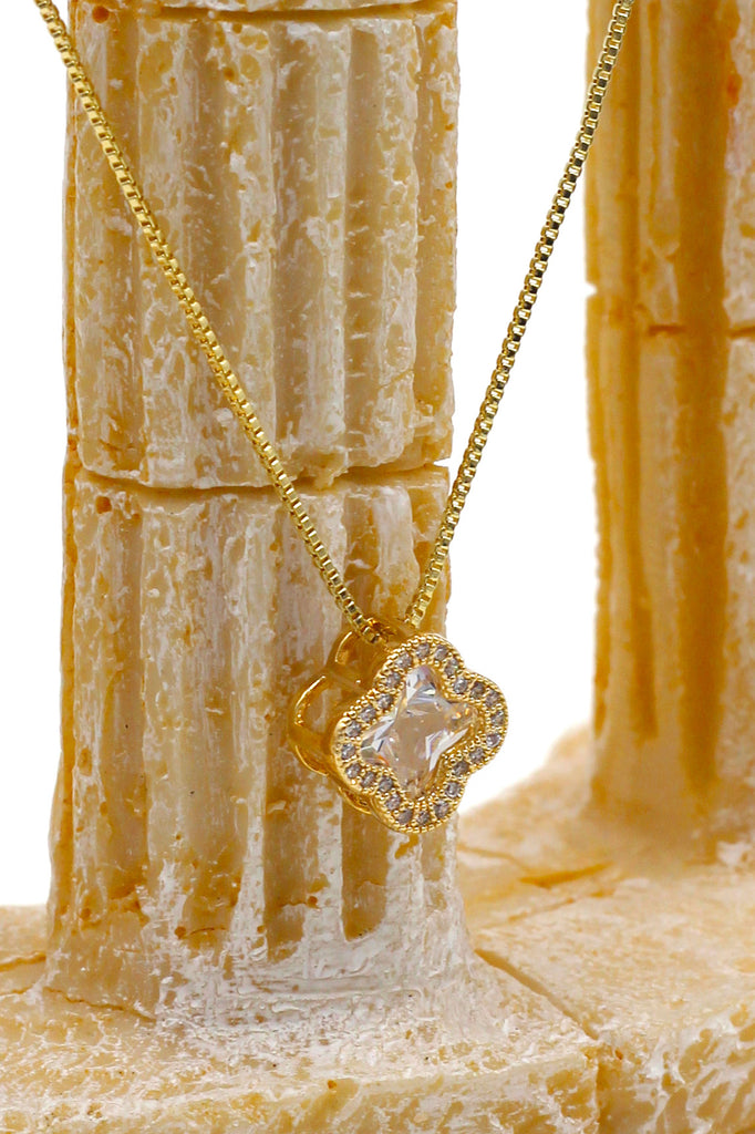 stylish cherry crystal necklace earrings set