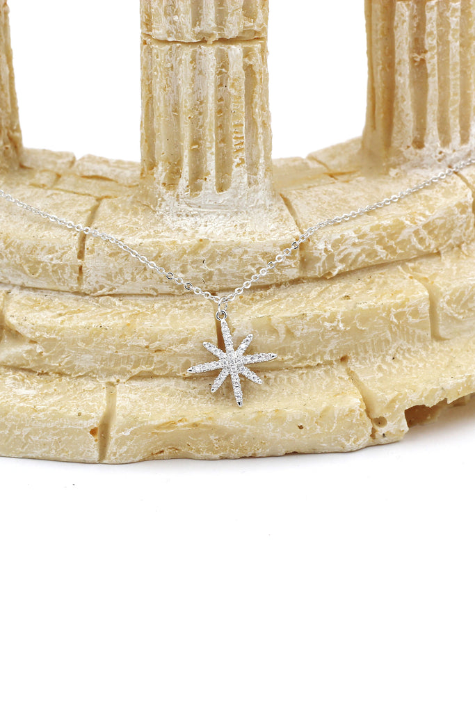 wild star rice crystal necklace