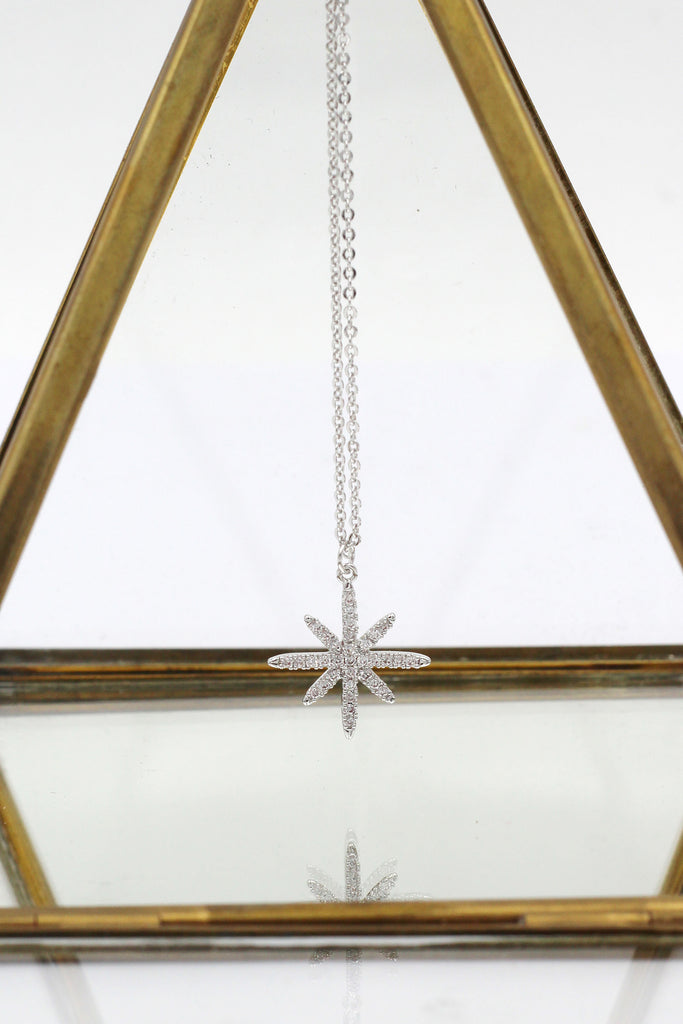 wild star rice crystal necklace