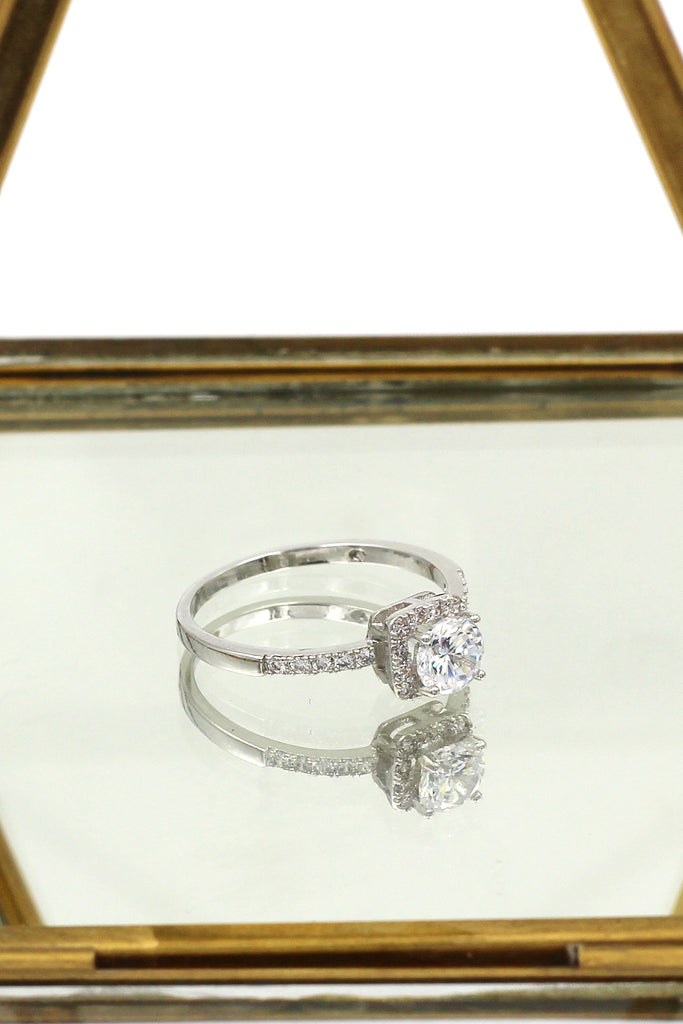 square diamond ring