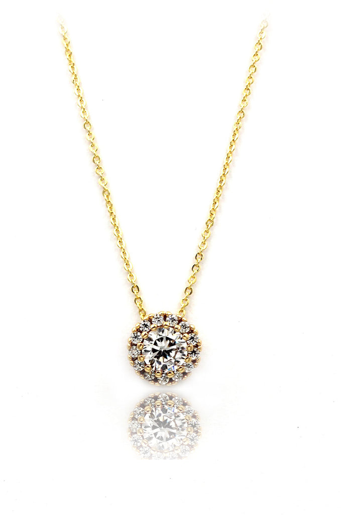 fashion gold crystal necklace