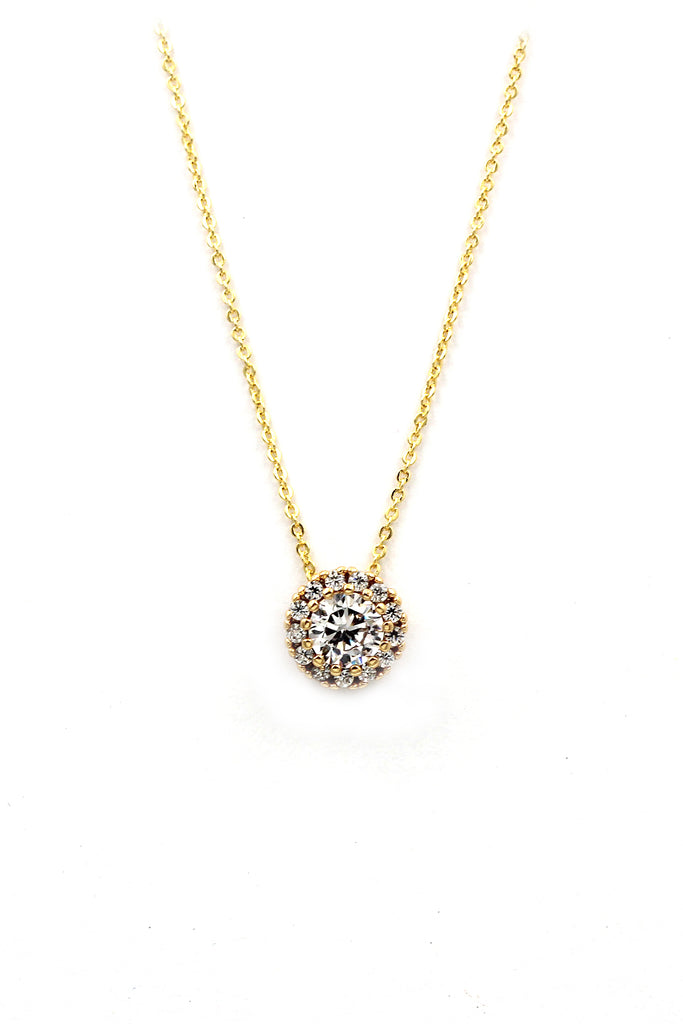 fashion gold crystal necklace