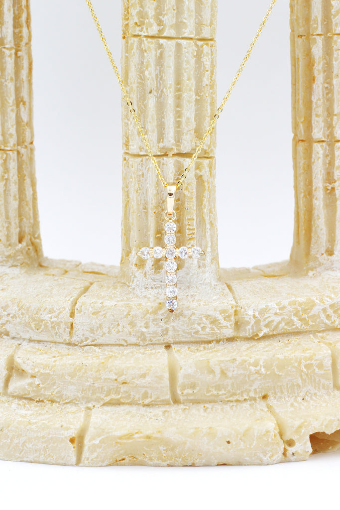 wild cross crystal necklace