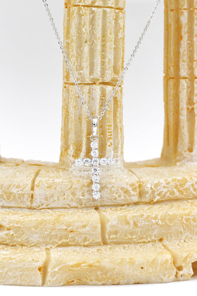 wild cross crystal necklace