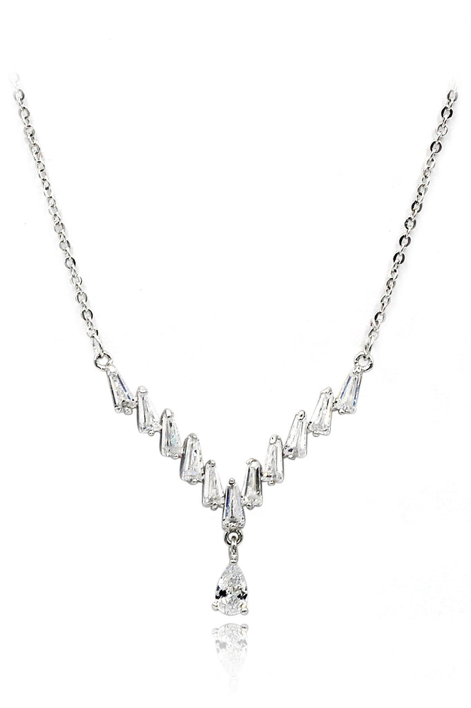 exquisite pendant crystal necklace ring set