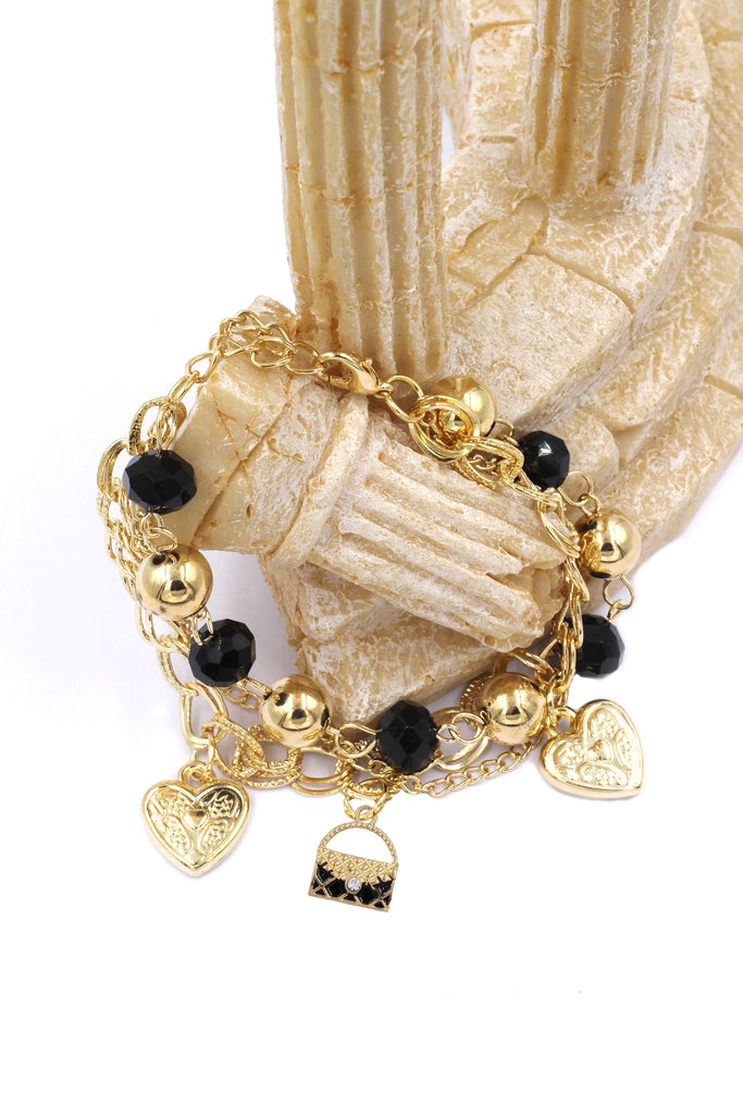 fashion lipstick handbag bracelet